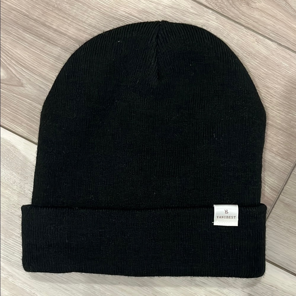 YANIBEST Black Knit Beanie